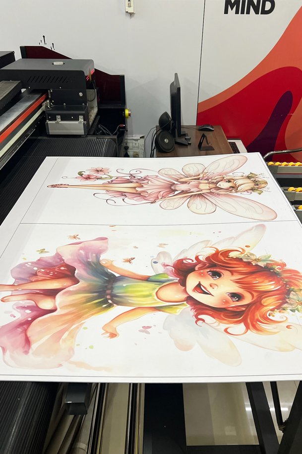 Product launches advertising foam cut out