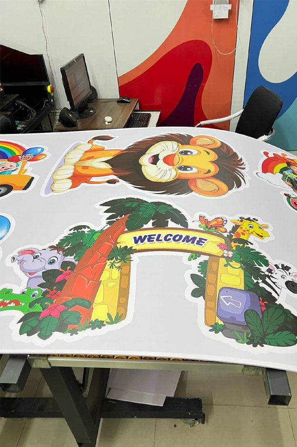Product launches advertising foam cut out
