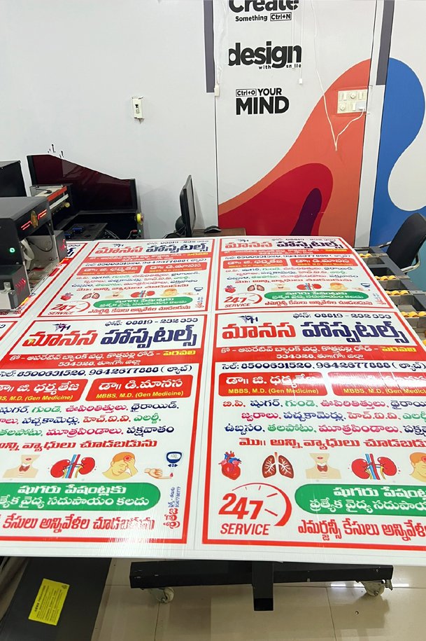 Hospital promotions flute board
