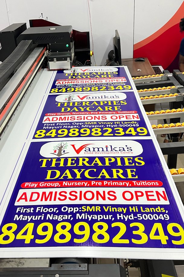 Hospital promotions flute board